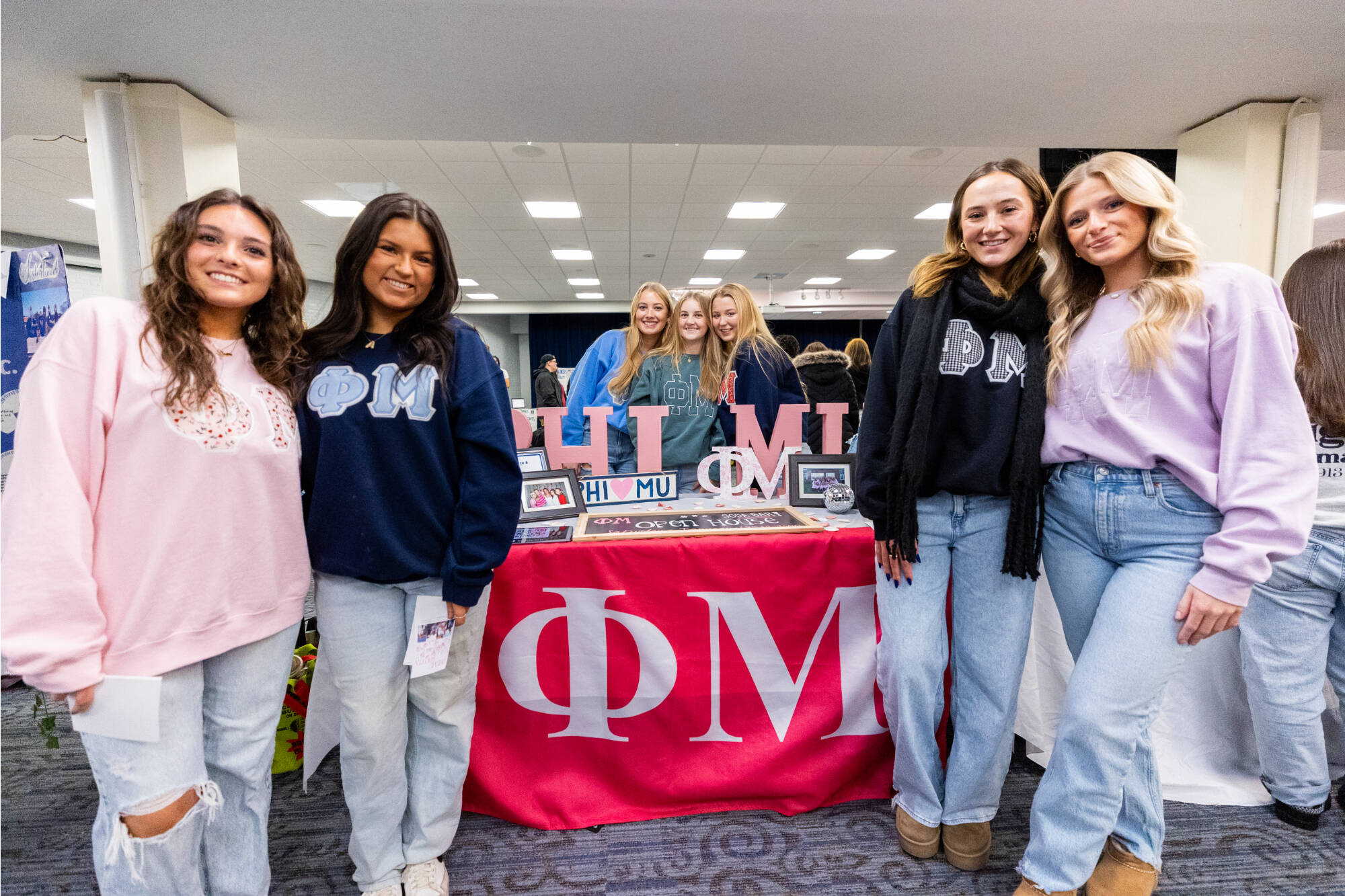 GVSU sorority at an event.